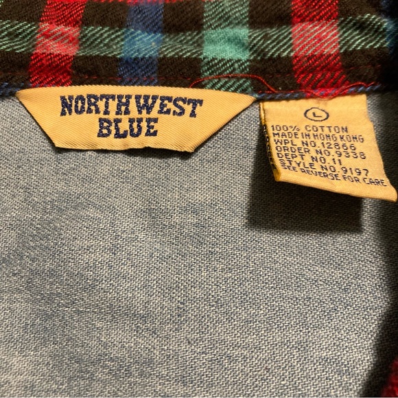 NWOT Vintage Northwest Blue Top Blouse Size L - Picture 11 of 12